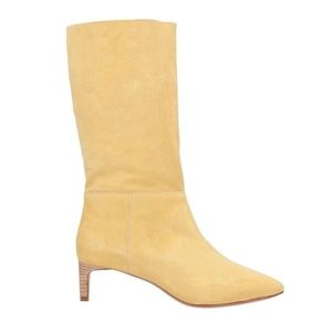 Yellow Suede Booties, BA&SH, Size 39 (US 8)